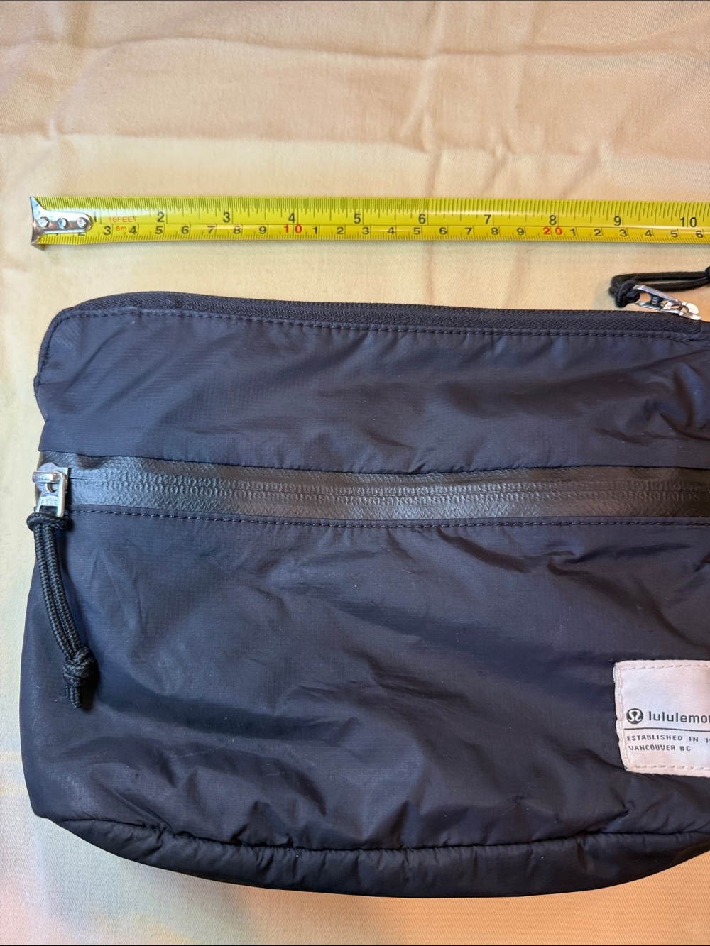 lululemon athletica Navy Double-Zip Toiletry Pouch (no shoulder strap)